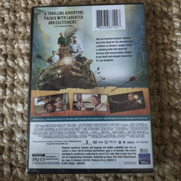 Disney Jungle Cruise DVD movie New - Picture 2 of 3